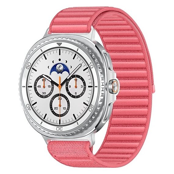 Galaxy Watch8 Classic | 46 мм | 4G LTE | White | Fabric/Red | M/L, Размер: 46 мм, Цвет: White, Тип ремешка: Fabric, Цвет ремешка: Red, Размер ремешка: M/L, Подключение часов: Bluetooth / Wi-Fi + 4G LTE